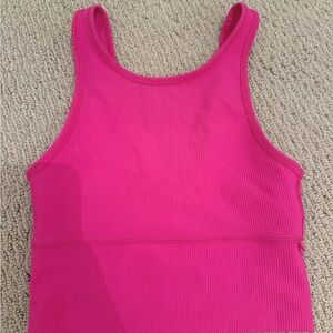 Lululemon Pink Ribbed Tank Top